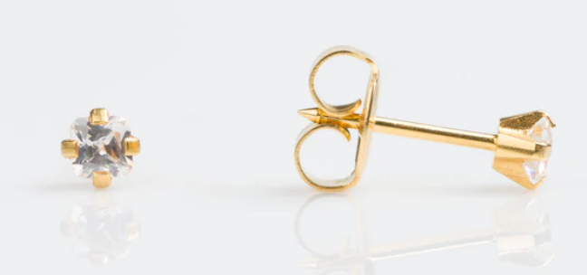 Precious Metal (No Stones) Earring