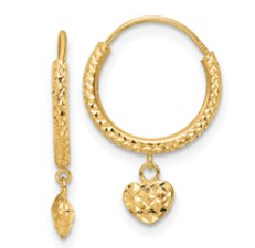 Precious Metal (No Stones) Earring