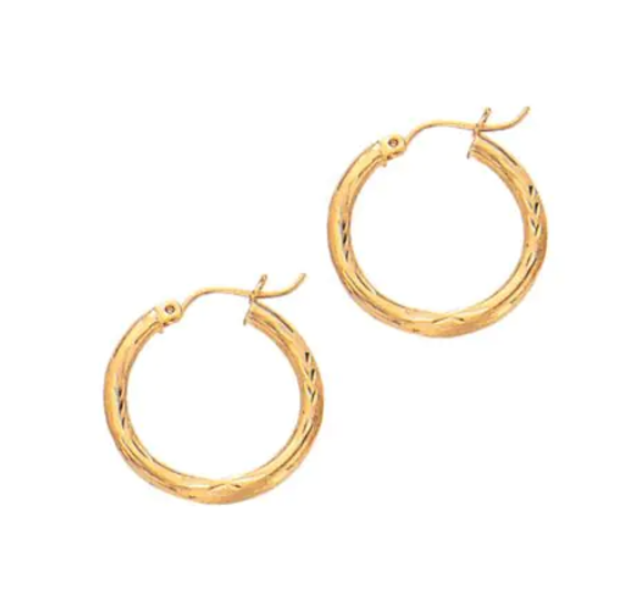 Precious Metal (No Stones) Earring