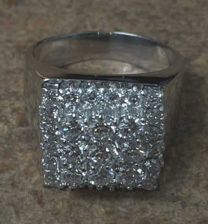 Lab grown diamond mens ring