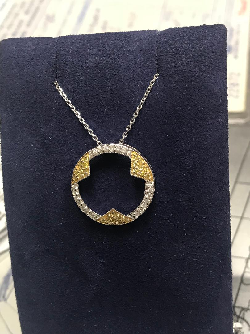 Womens Diamond Pendant Necklace
