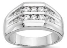 Lab grown diamond mens ring