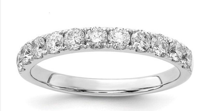 Lab grown diamond wedding band