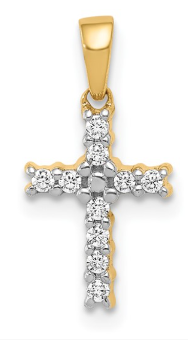 Lab grown diamond cross
