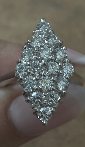 Lab grown diamond womens ring