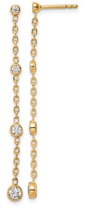 Lab grown diamond earrings
