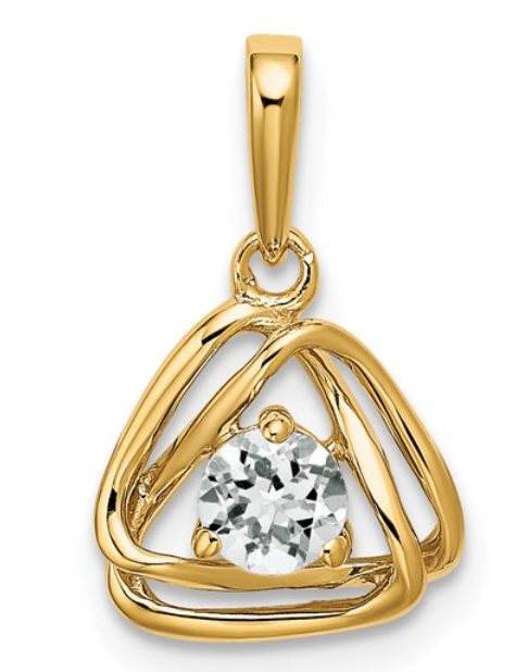 Lab grown diamond pendant