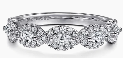 Diamond Wedding Bands  -  Women'