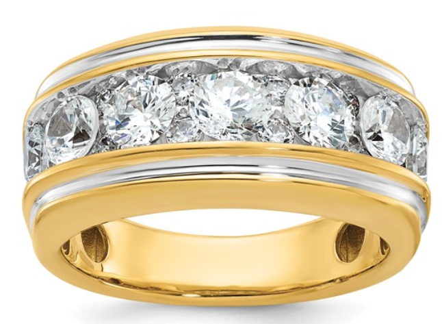 Lab grown diamond mens ring