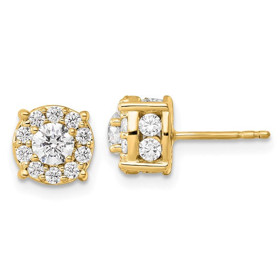 Lab grown diamond earrings