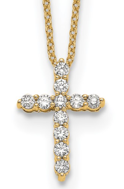 Lab grown diamond cross