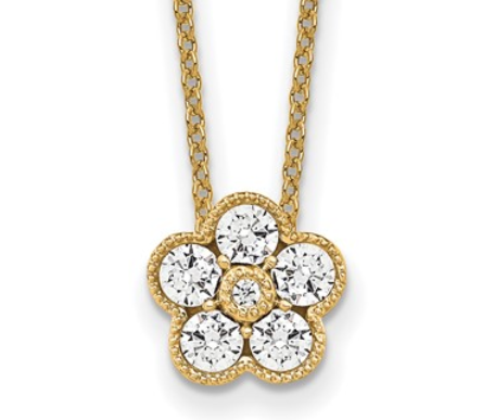 Lab grown diamond necklace