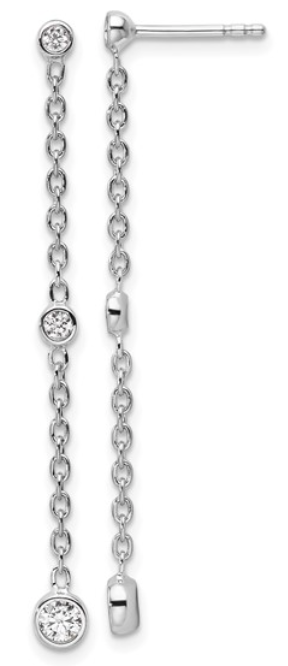 Lab grown diamond earrings