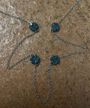 Blue Diamond Necklace