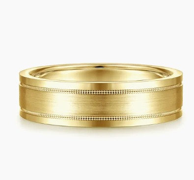 Precious Metal (No Stones) Wedding Bands  -  Men'