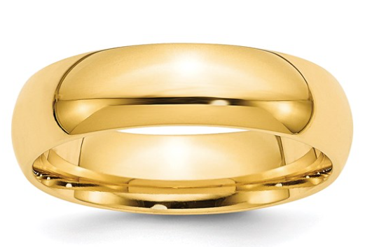 Precious Metal (No Stones) Wedding Bands  -  Men'