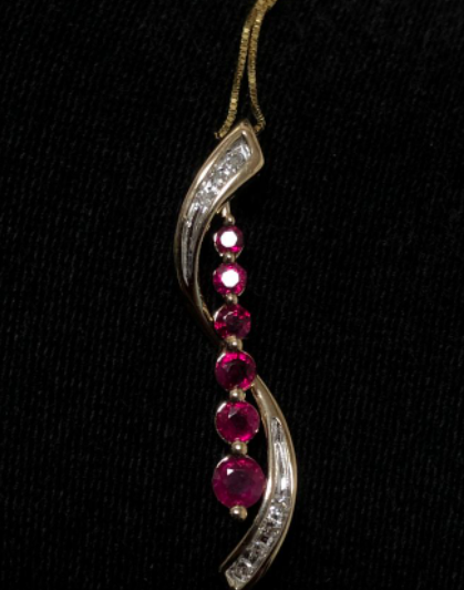 Diamond and Ruby Necklace