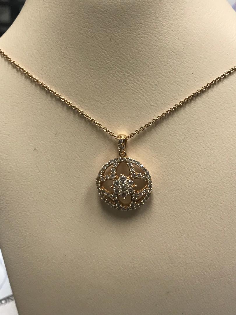Rose Gold Diamond Pendant