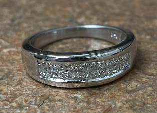 Mens Diamond Wedding Band