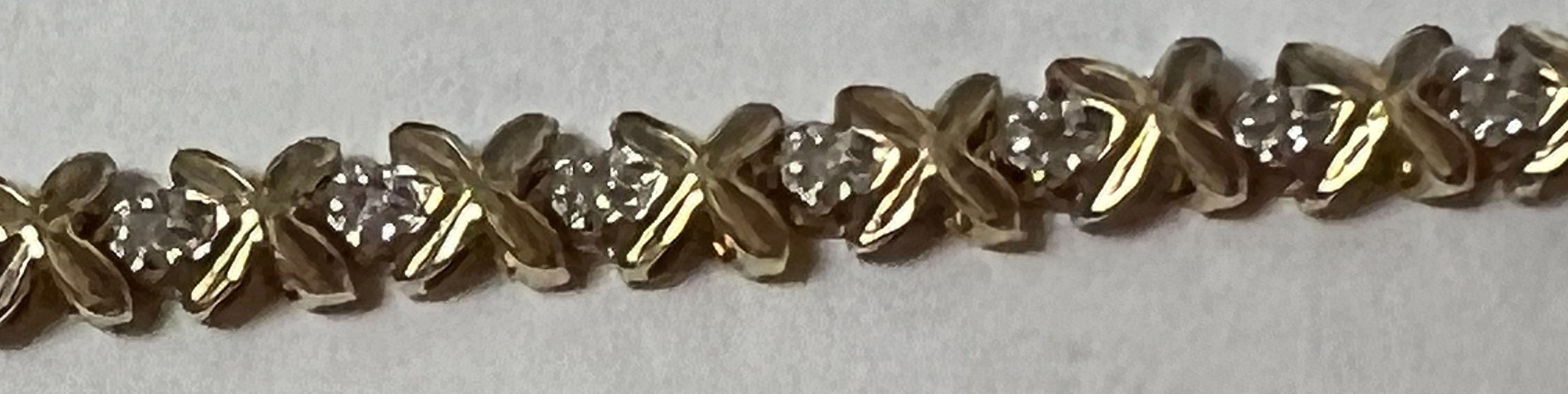 10k Gold Diamond Bracelet