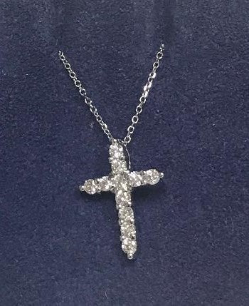 White Gold Diamond Cross.